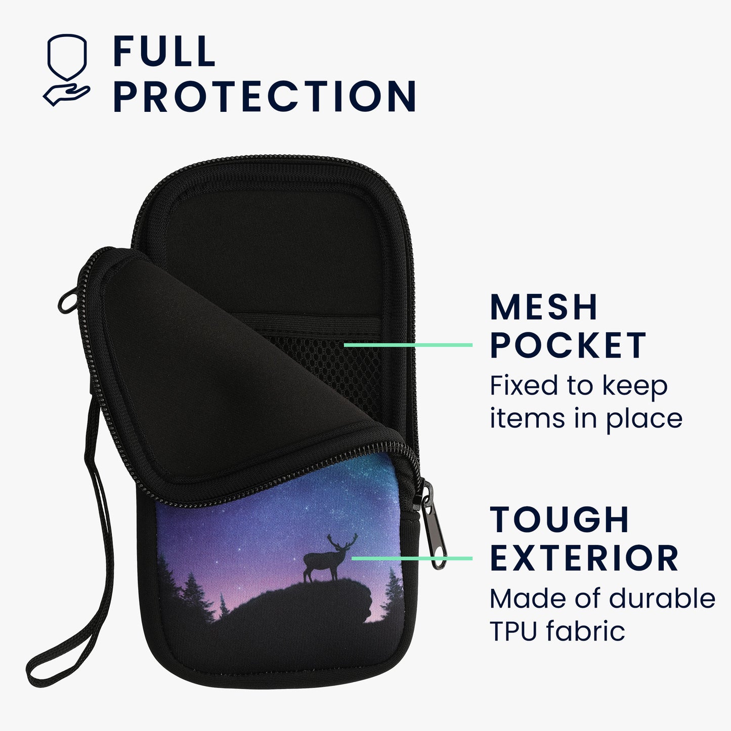 Phone Pouch for Smartphones 15.2 x 8.3 cm