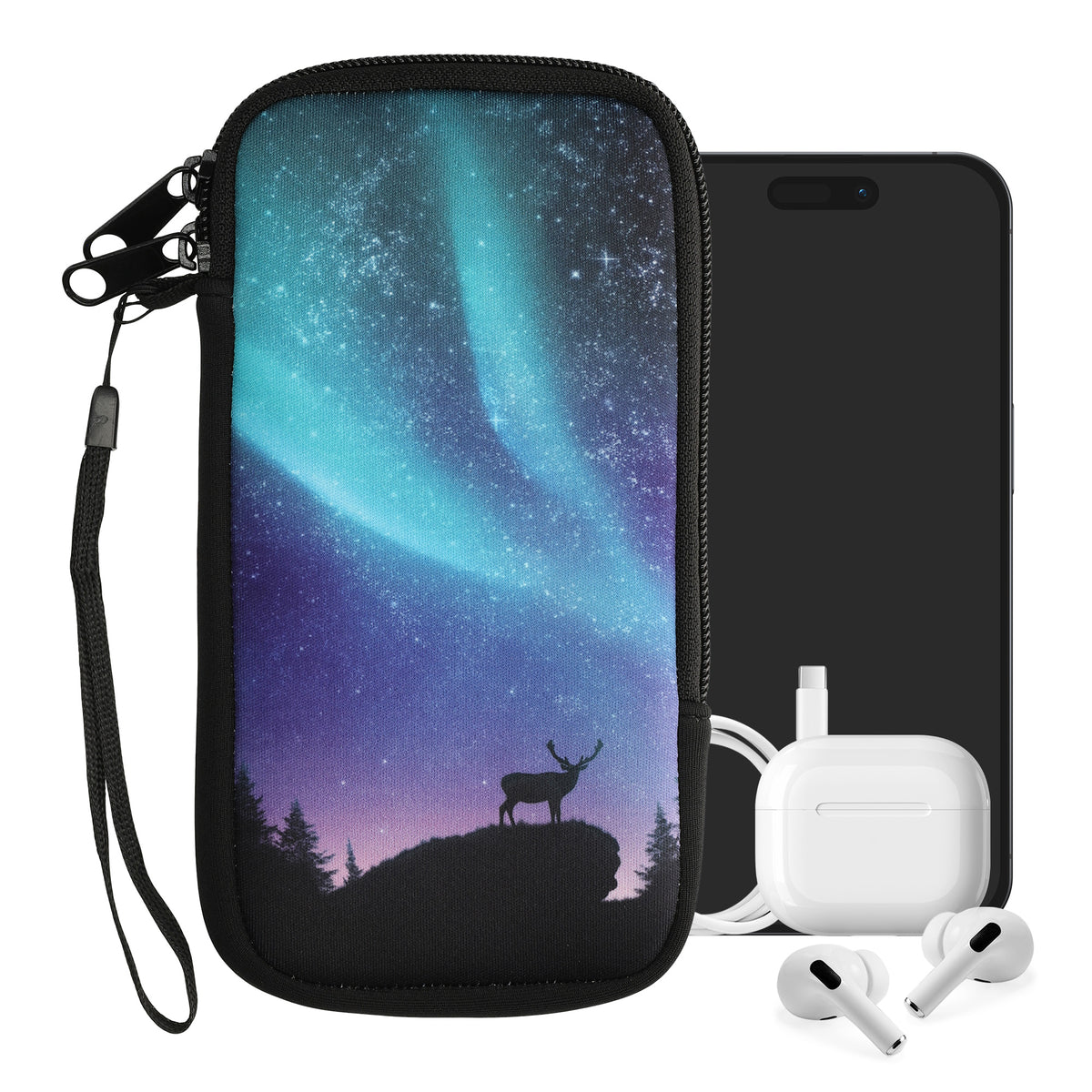 Phone Pouch for Smartphones 15.2 x 8.3 cm