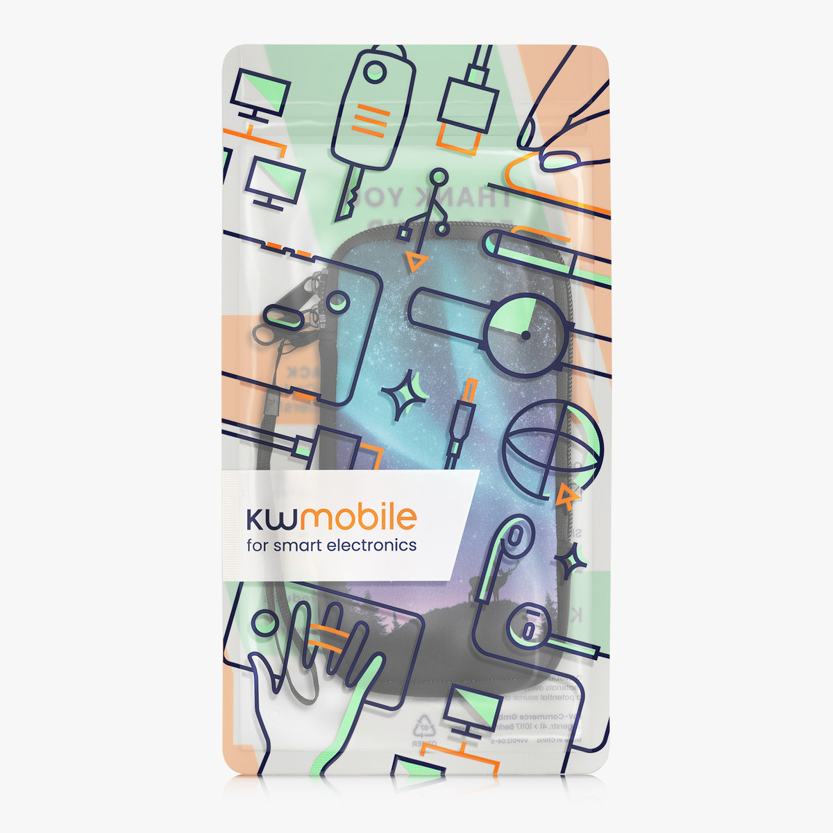 Phone Pouch for Smartphones 15.2 x 8.3 cm