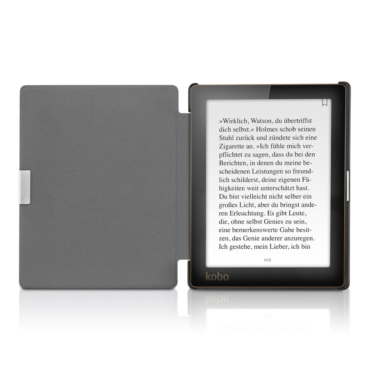 kwmobile Protective Case for Kobo Aura Edition 1 Cover - eReader Flip Case with Auto Sleep Function