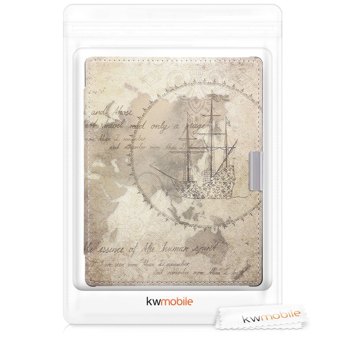 kwmobile Protective Case for Kobo Aura Edition 1 Cover - eReader Flip Case with Auto Sleep Function