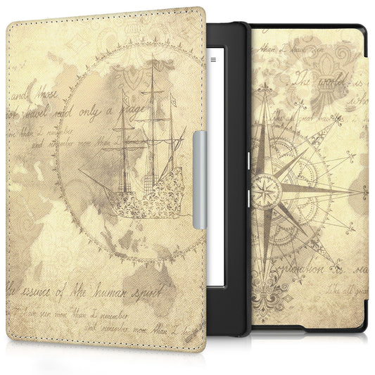 kwmobile Protective Case for Kobo Aura H2O Edition 1 - eReader Flip Case with Auto Sleep Function