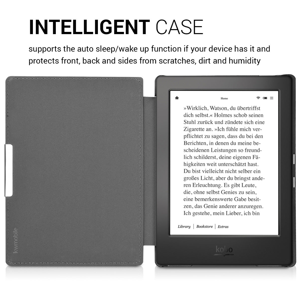Kobo Aura H2O Edition 1 with Auto Sleep eReader Flip Case