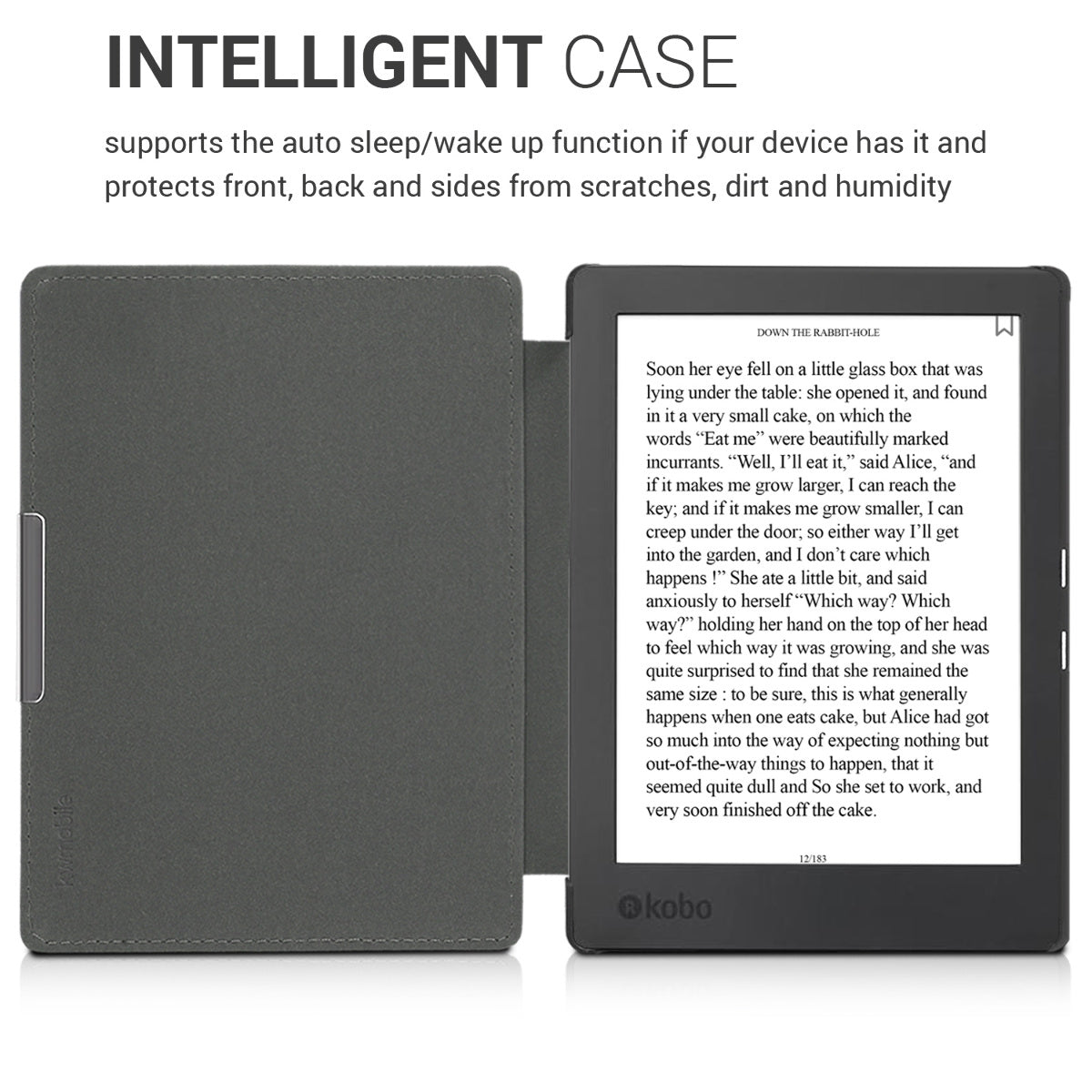 Kobo Aura H2O Edition 1 with Auto Sleep eReader Flip Case