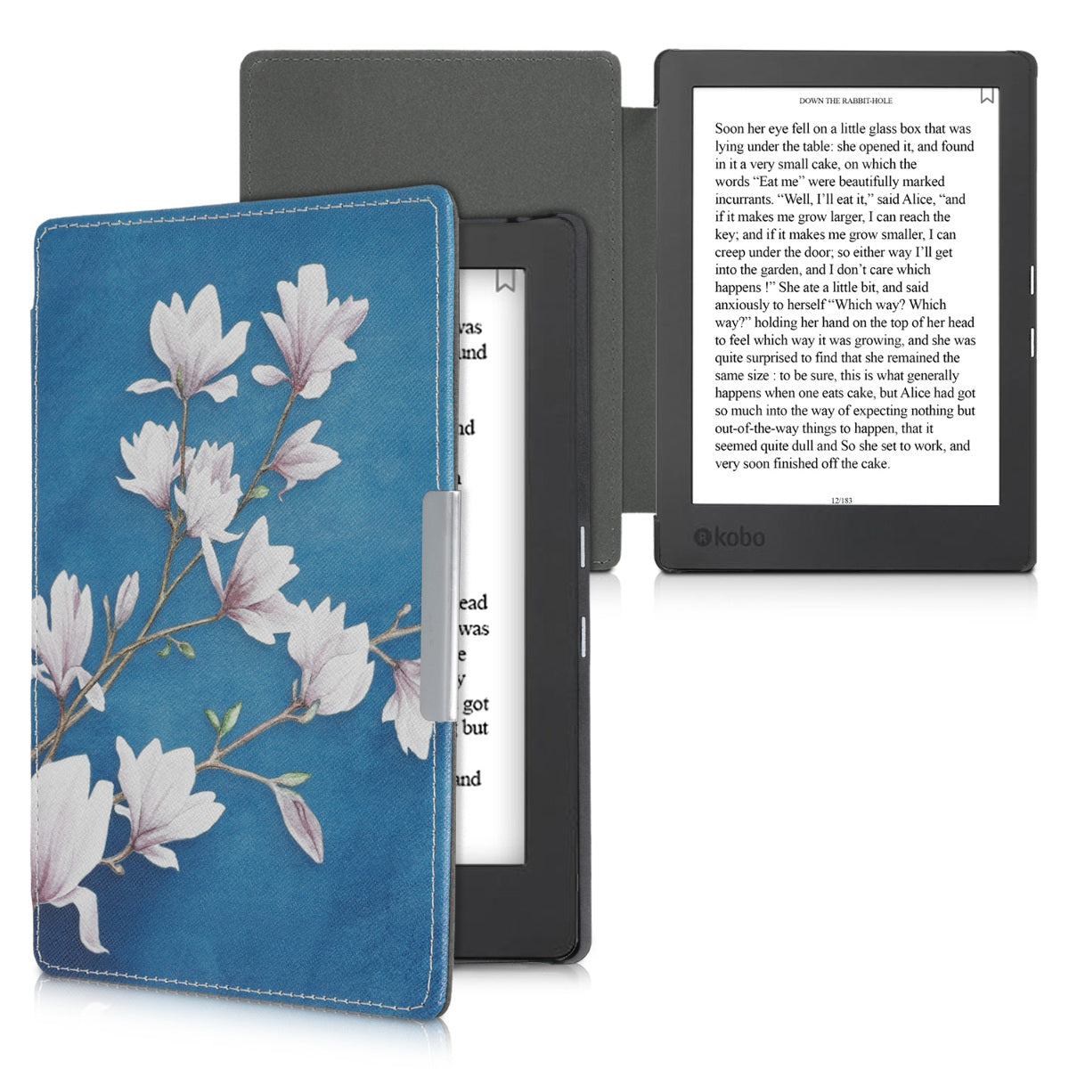 Kobo Aura H2O Edition 1 with Auto Sleep eReader Flip Case