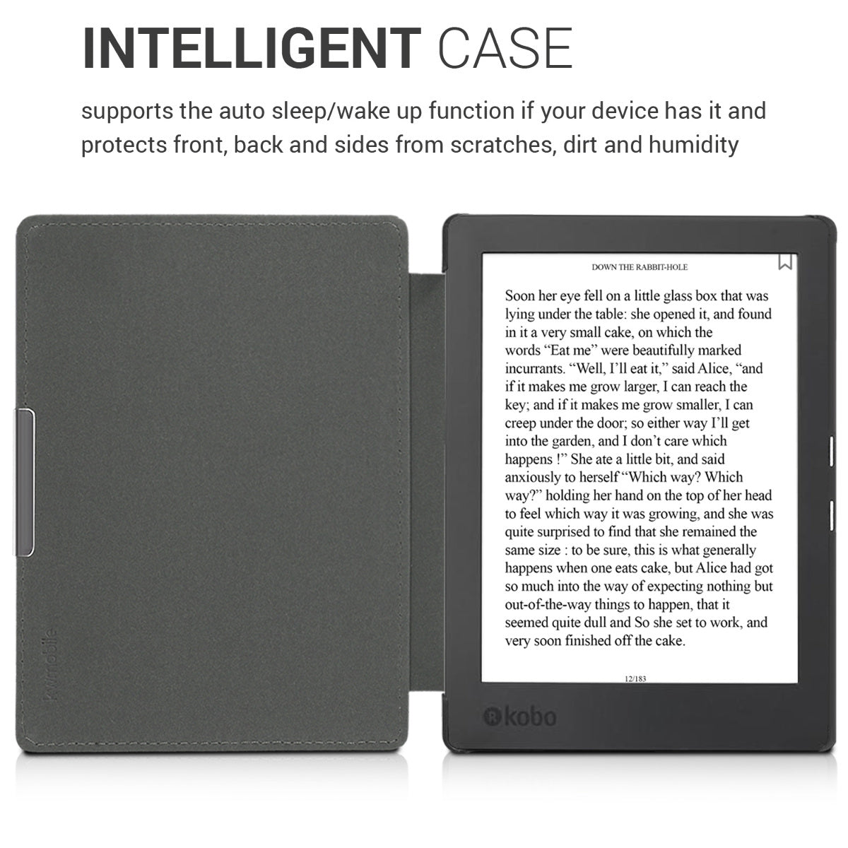 Kobo Aura H2O Edition 1 with Auto Sleep eReader Flip Case