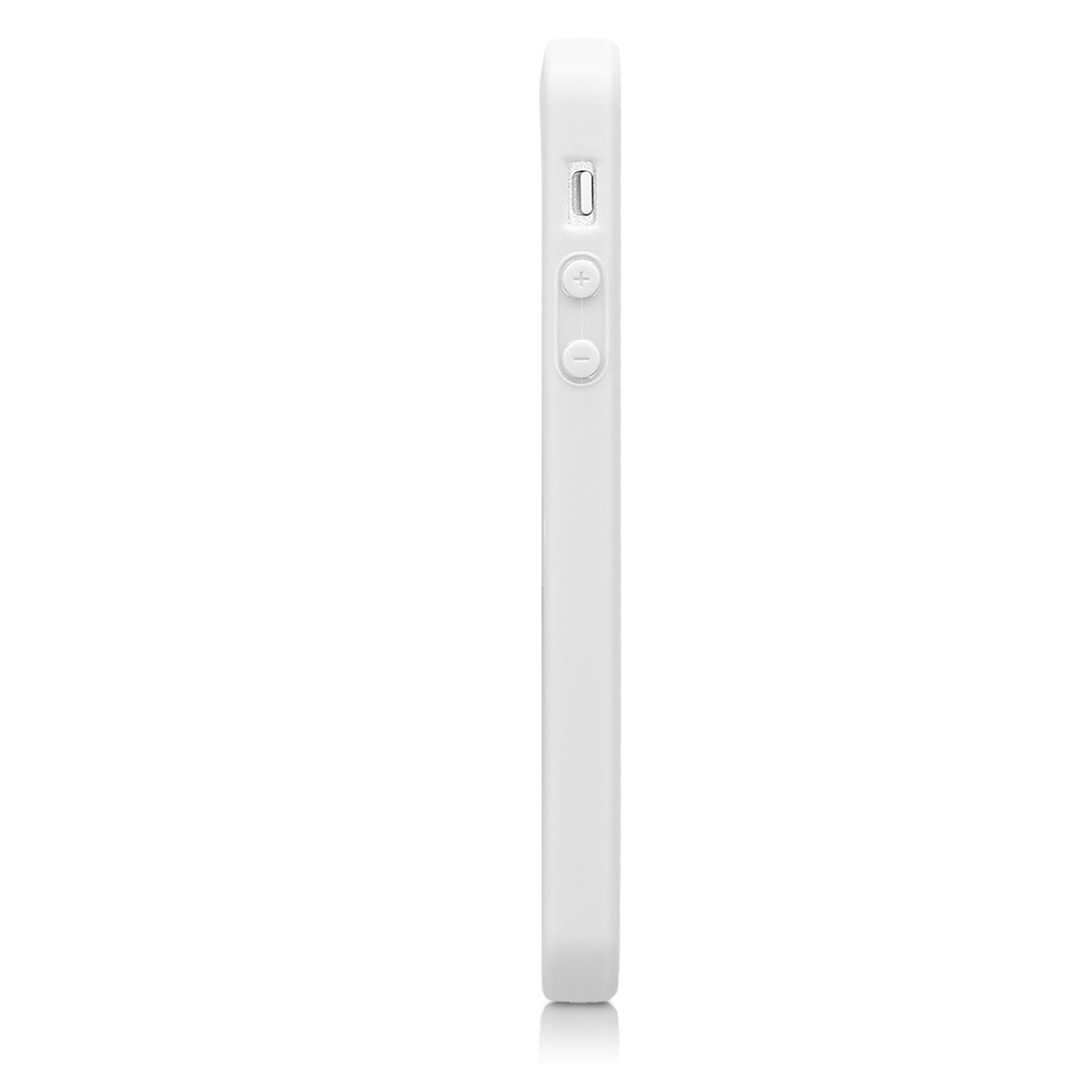 kwmobile Handyhülle für Apple iPhone SE (1.Gen 2016) / iPhone 5 / iPhone 5S Hülle - TPU Case - Kabelloses Laden - Schutzhülle Cover in Hellgrau matt Hellgrau matt  