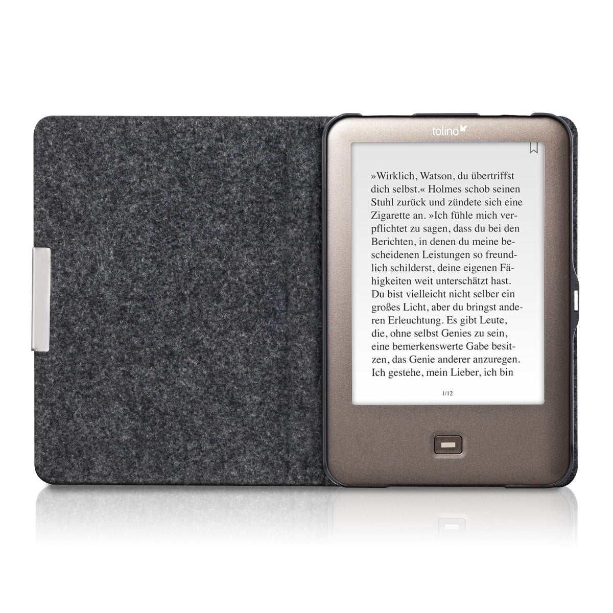 kwmobile Case Compatible with Tolino Shine (2013) eReader Protective Cover Case