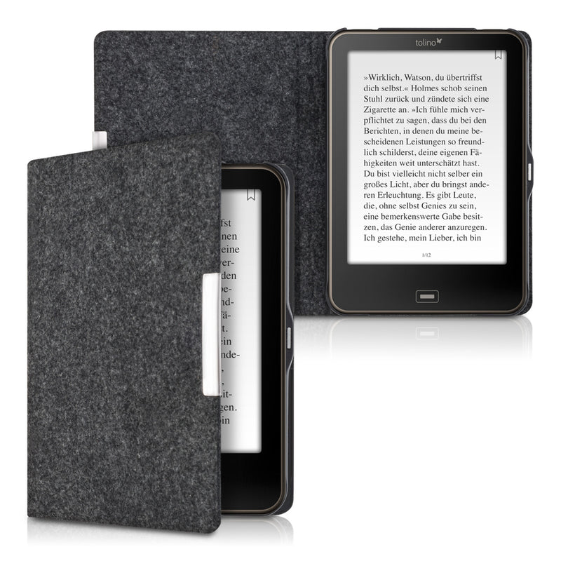 kwmobile Case Compatible with Tolino Vision 1 / 2 / 3 / 4 HD eReader Protective Cover Case