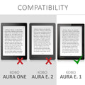Kobo Aura Edition 1 eReader Case Dark Grey Felt