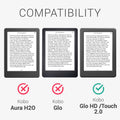Kobo Glo HD / Touch 2.0 with Auto Sleep eReader Flip Case Cosmic Nature