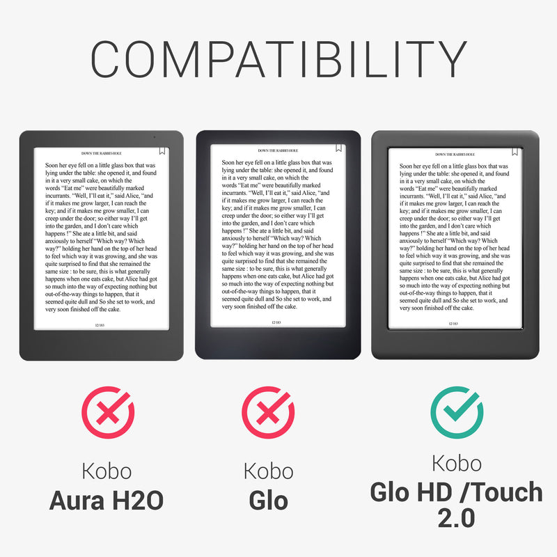 Kobo Glo HD / Touch 2.0 with Auto Sleep eReader Flip Case Cosmic Nature