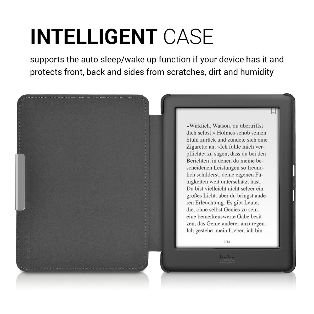 Kobo Glo HD / Touch 2.0 with Auto Sleep eReader Flip Case Vintage Butterflies