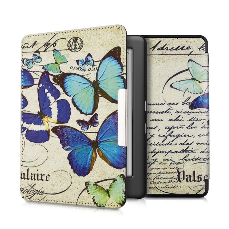 Kobo Glo HD / Touch 2.0 with Auto Sleep eReader Flip Case Vintage Butterflies