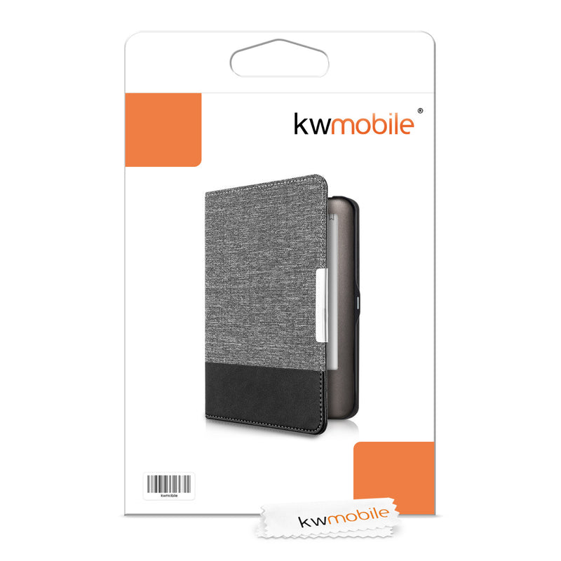 Tolino Shine (2013) eReader Case Grey and Black Canvas