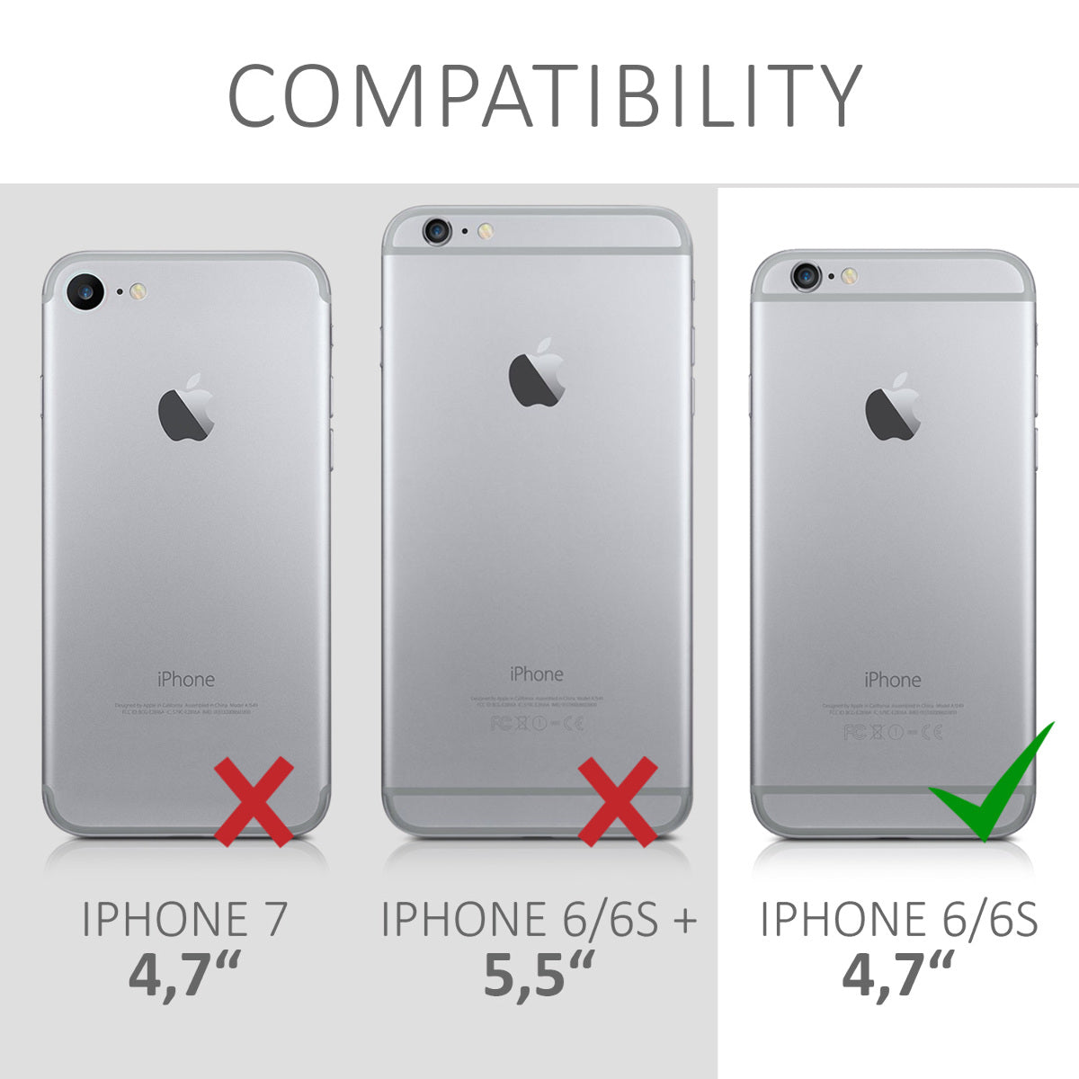 kwmobile Phone Case for Apple iPhone 6 / 6S Cover Protective Case