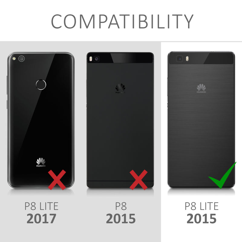 Faux Leather Case compatible with Huawei P8 Lite (2015)