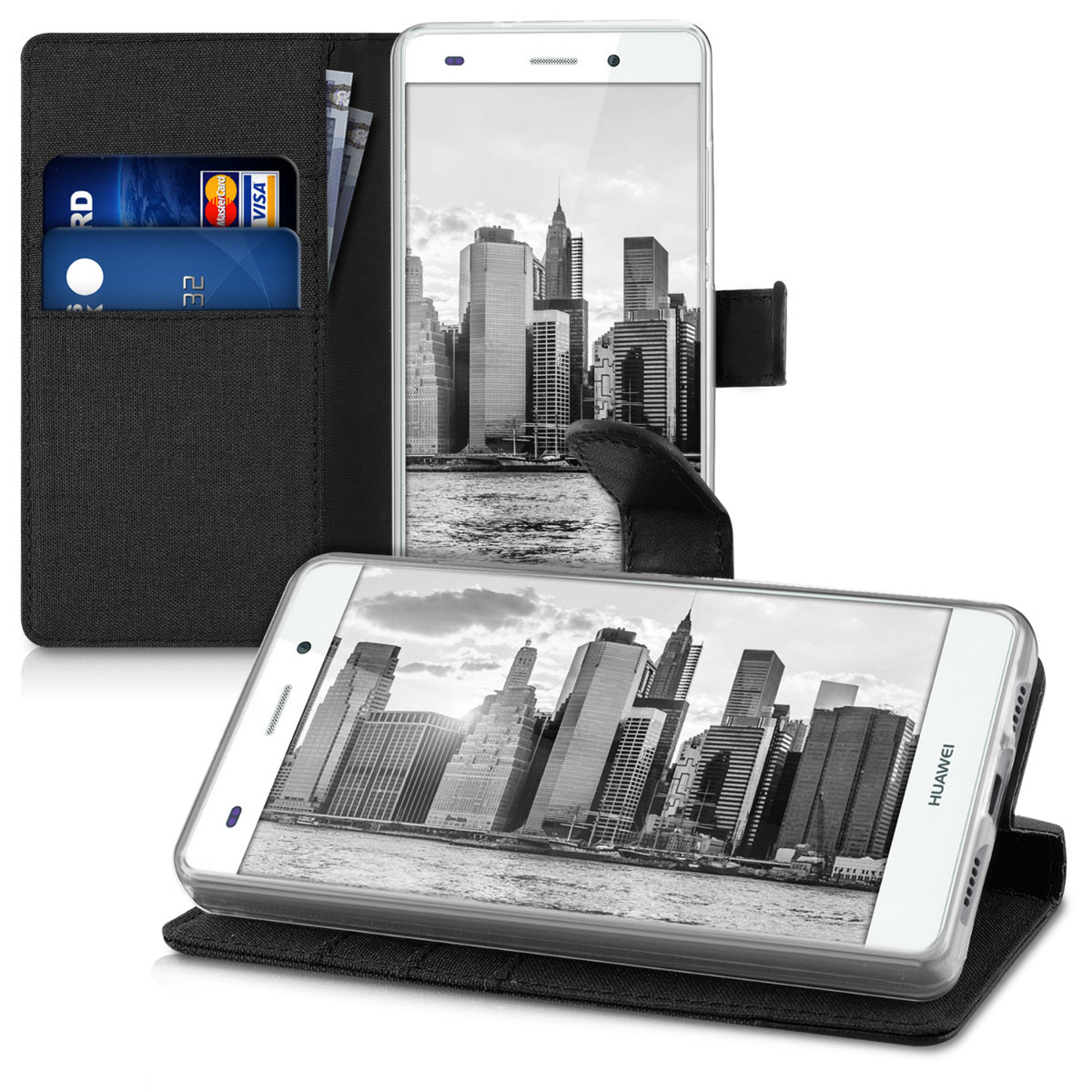 Faux Leather Case compatible with Huawei P8 Lite (2015)