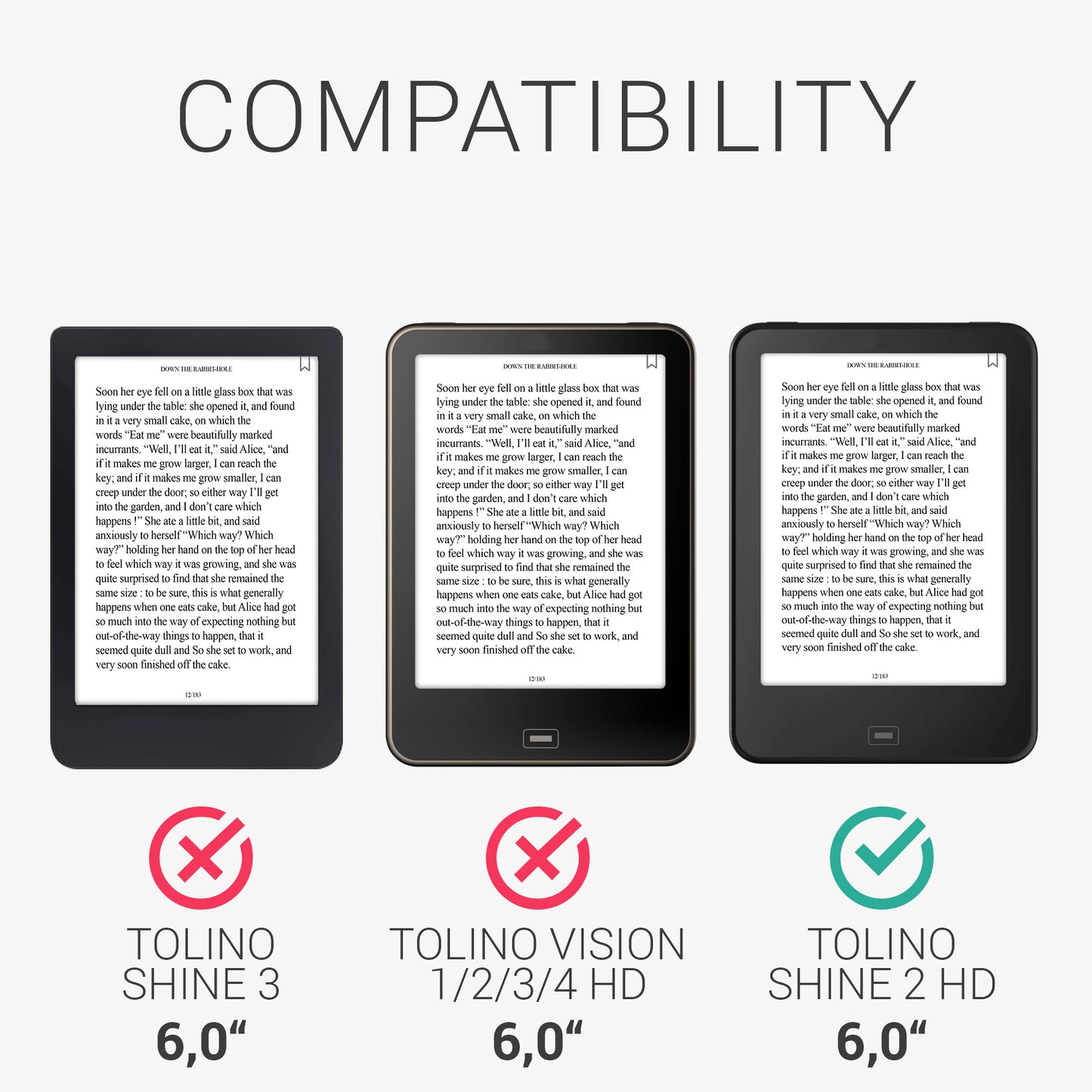 Tolino Shine 2 HD eReader Case and Canvas