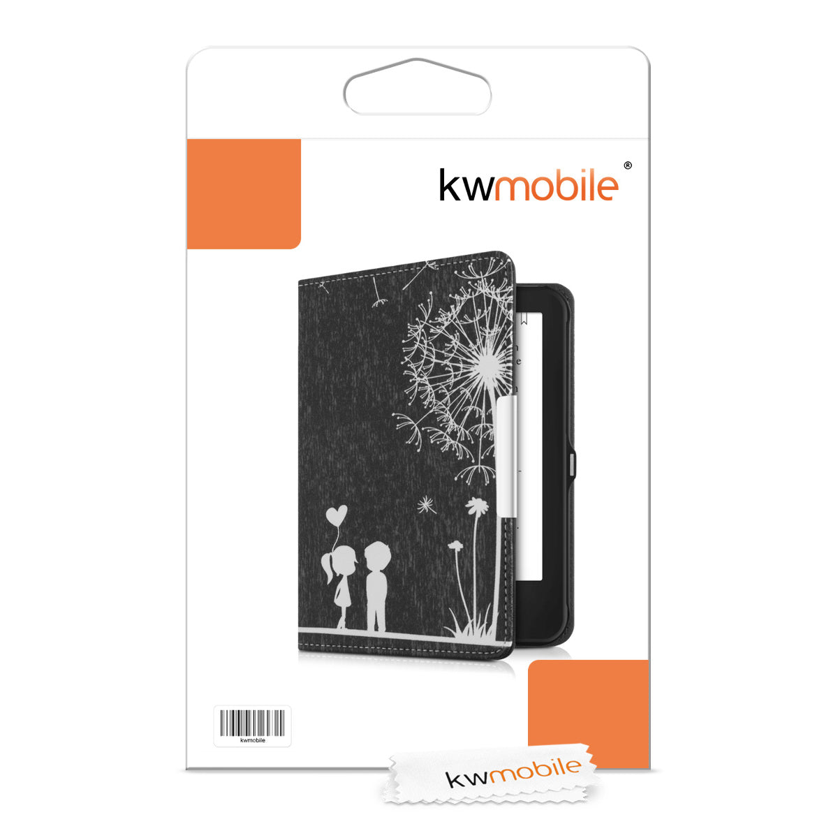 kwmobile Protective Case for Tolino Shine 2 HD Cover - eReader Flip Case with Auto Sleep Function