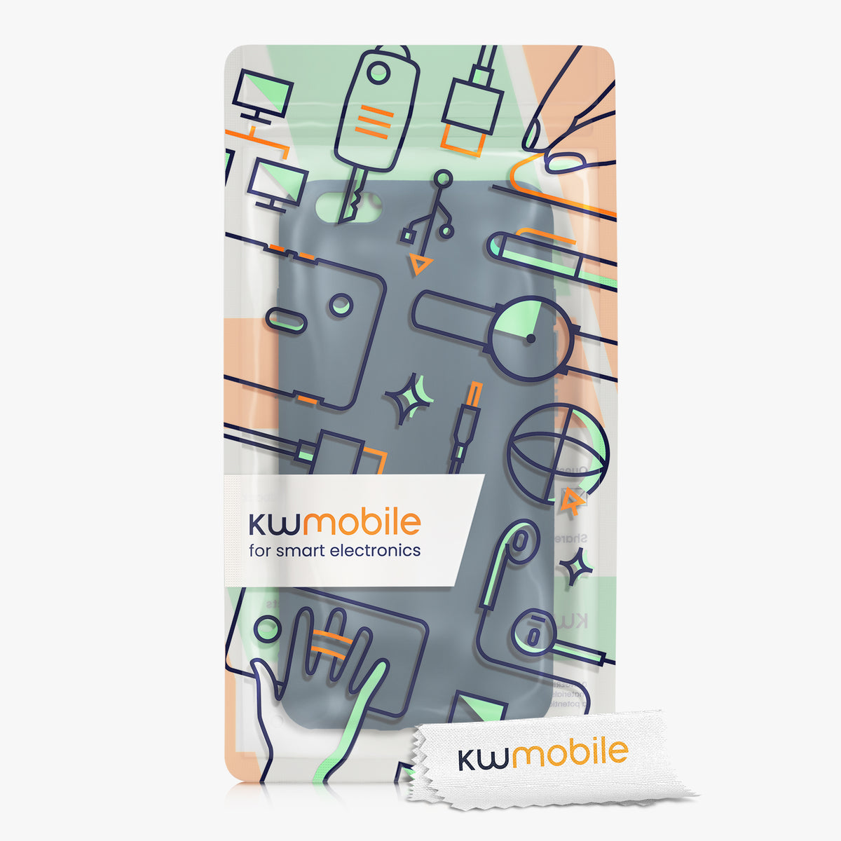 kwmobile Cell Phone Case for Apple iPhone 6 Plus / 6S Plus Case Wireless Charging Protective Cover