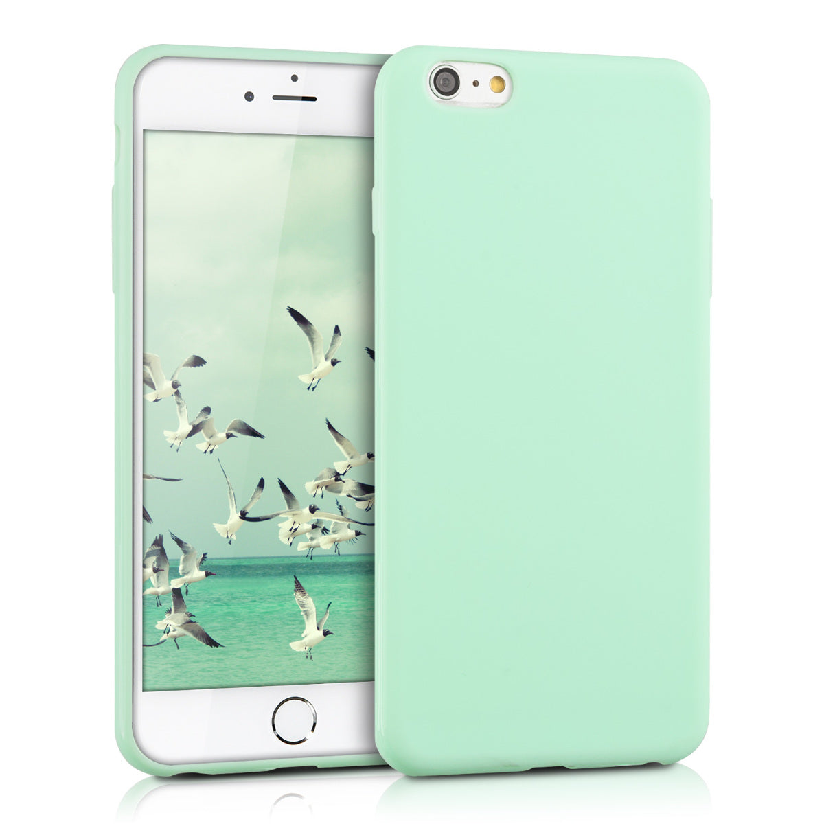 kwmobile Cell Phone Case for Apple iPhone 6 Plus / 6S Plus Case Wireless Charging Protective Cover