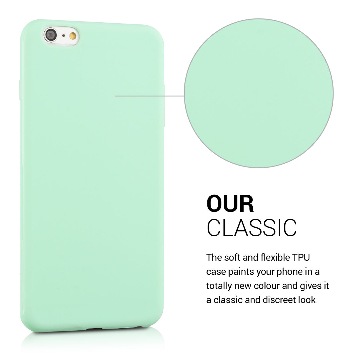 kwmobile Cell Phone Case for Apple iPhone 6 Plus / 6S Plus Case Wireless Charging Protective Cover