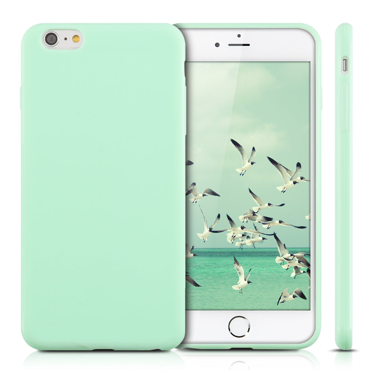 kwmobile Cell Phone Case for Apple iPhone 6 Plus / 6S Plus Case Wireless Charging Protective Cover