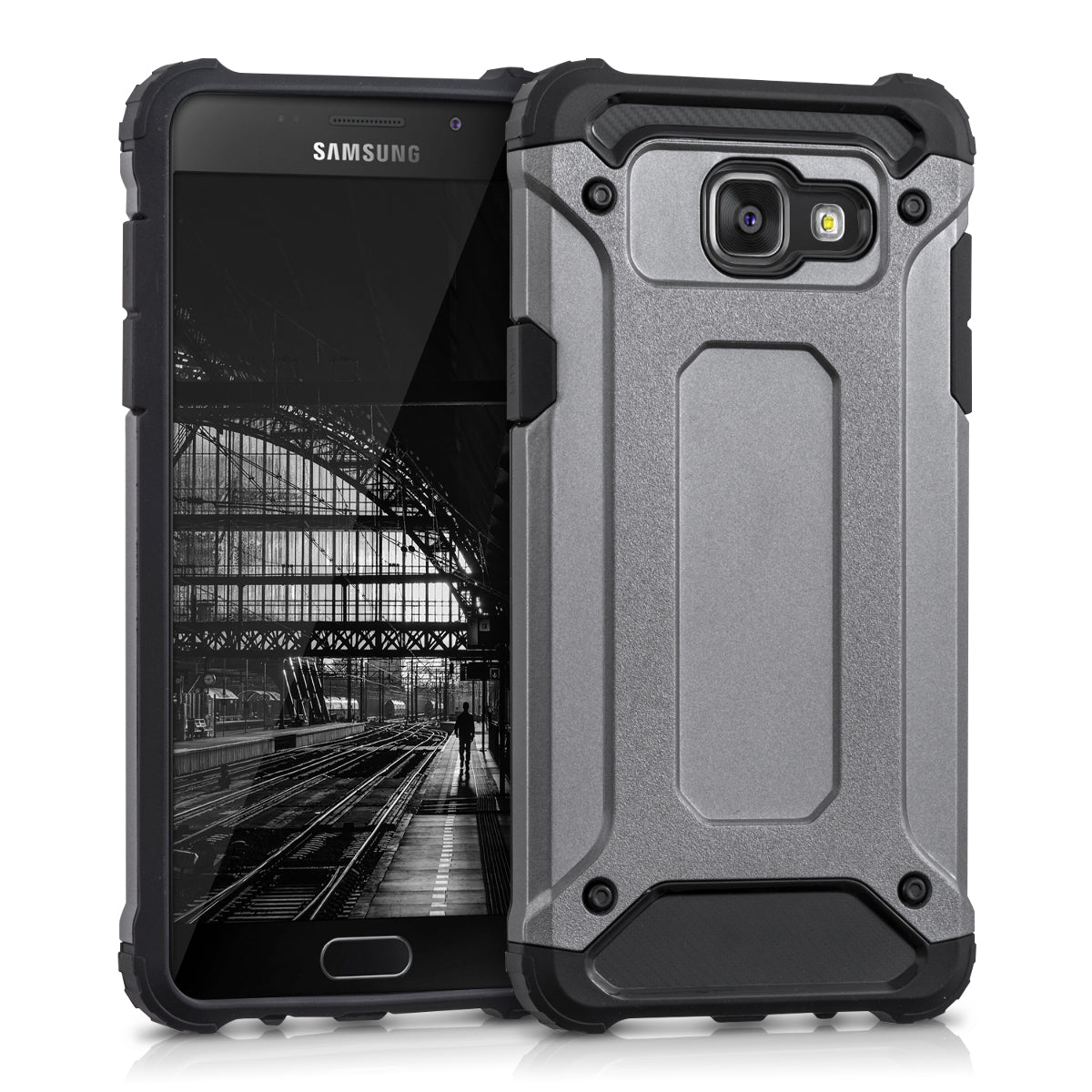 kwmobile Case Compatible with Samsung Galaxy A5 (2016) - Hybrid Phone Cover Case Protective Cover