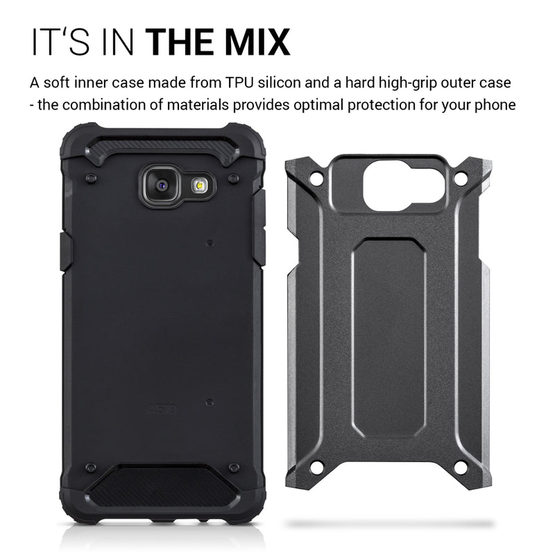 kwmobile Case Compatible with Samsung Galaxy A5 (2016) - Hybrid Phone Cover Case Protective Cover