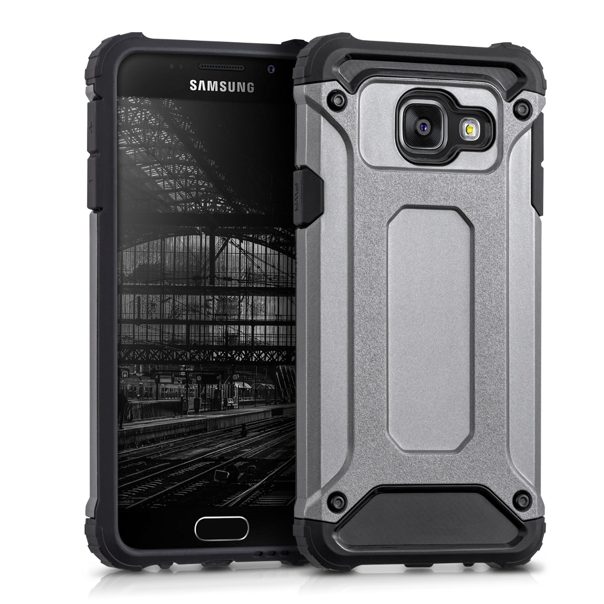 kwmobile Case Compatible with Samsung Galaxy A3 (2016) - Hybrid Phone Cover Protective Case