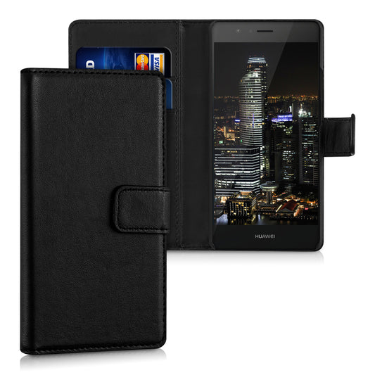Faux Leather Case for Huawei P9 Lite Black