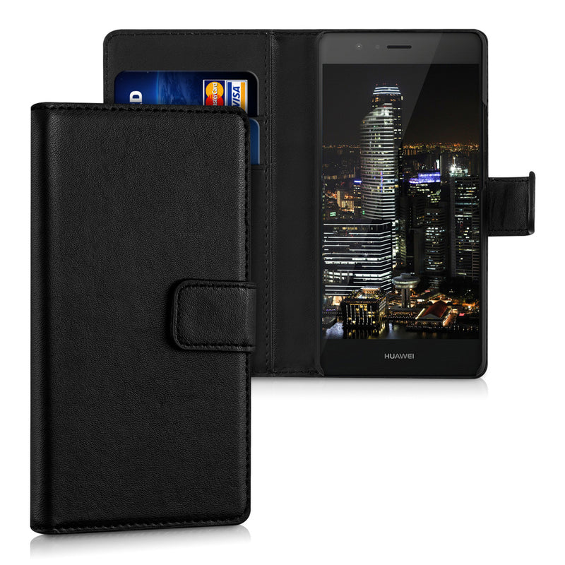 Huawei P9 Lite Faux Leather Wallet Phone Case with 2 Card Slots