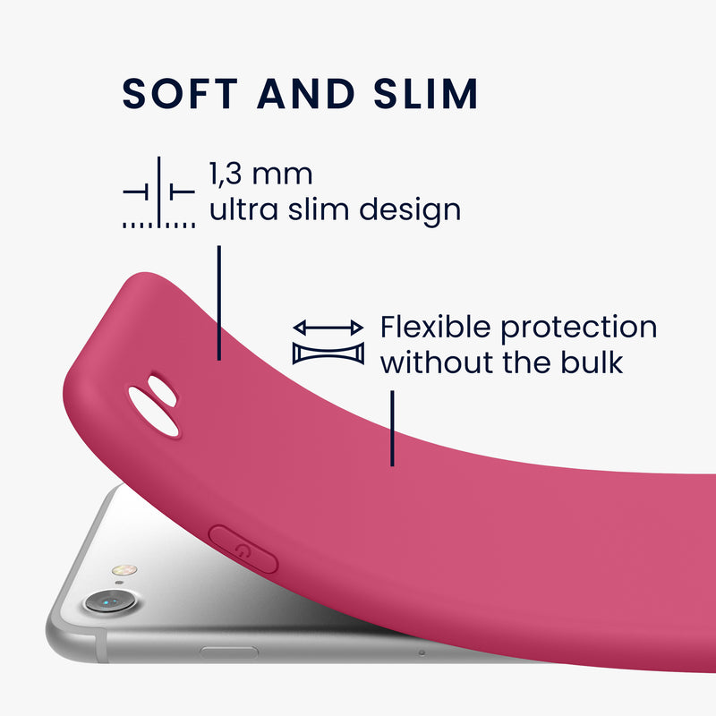 kwmobile Phone Case for Apple iPhone SE (2022) / SE (2020) / 8 / 7 Case - Soft Silicone Phone Case - Protective Cover