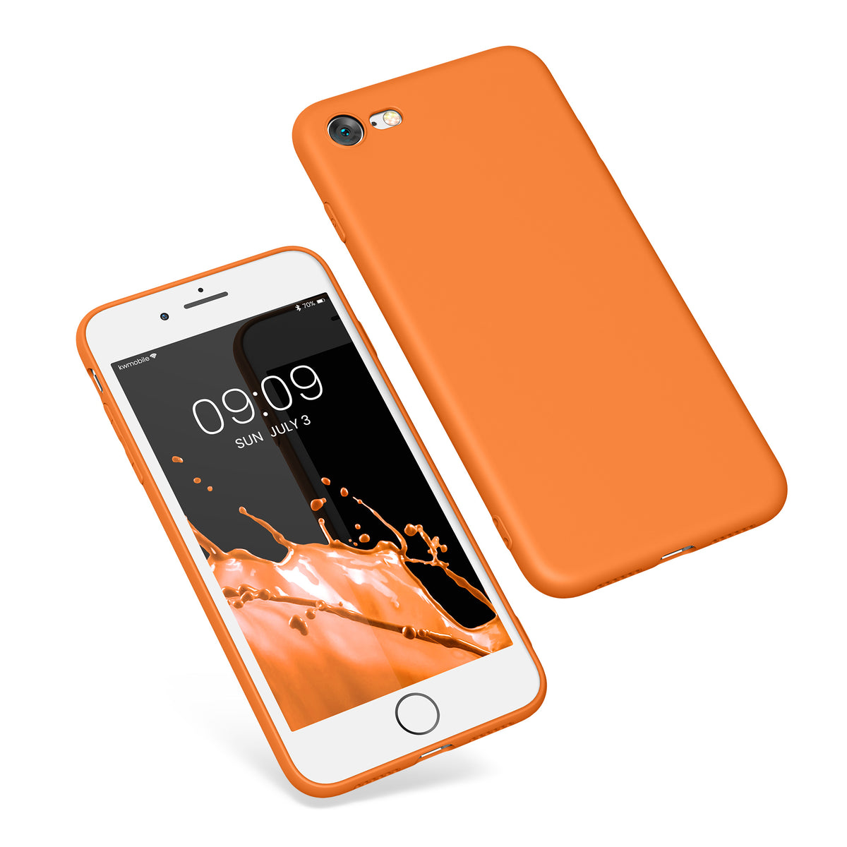 kwmobile Phone Case for Apple iPhone SE (2022) / SE (2020) / 8 / 7 Case - Soft Silicone Phone Case - Protective Cover
