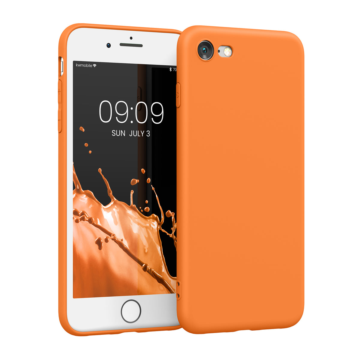 kwmobile Phone Case for Apple iPhone SE (2022) / SE (2020) / 8 / 7 Case - Soft Silicone Phone Case - Protective Cover
