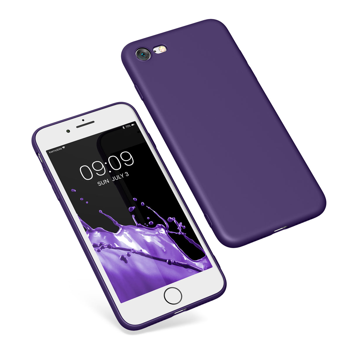 kwmobile Phone Case for Apple iPhone SE (2022) / SE (2020) / 8 / 7 Case - Soft Silicone Phone Case - Protective Cover