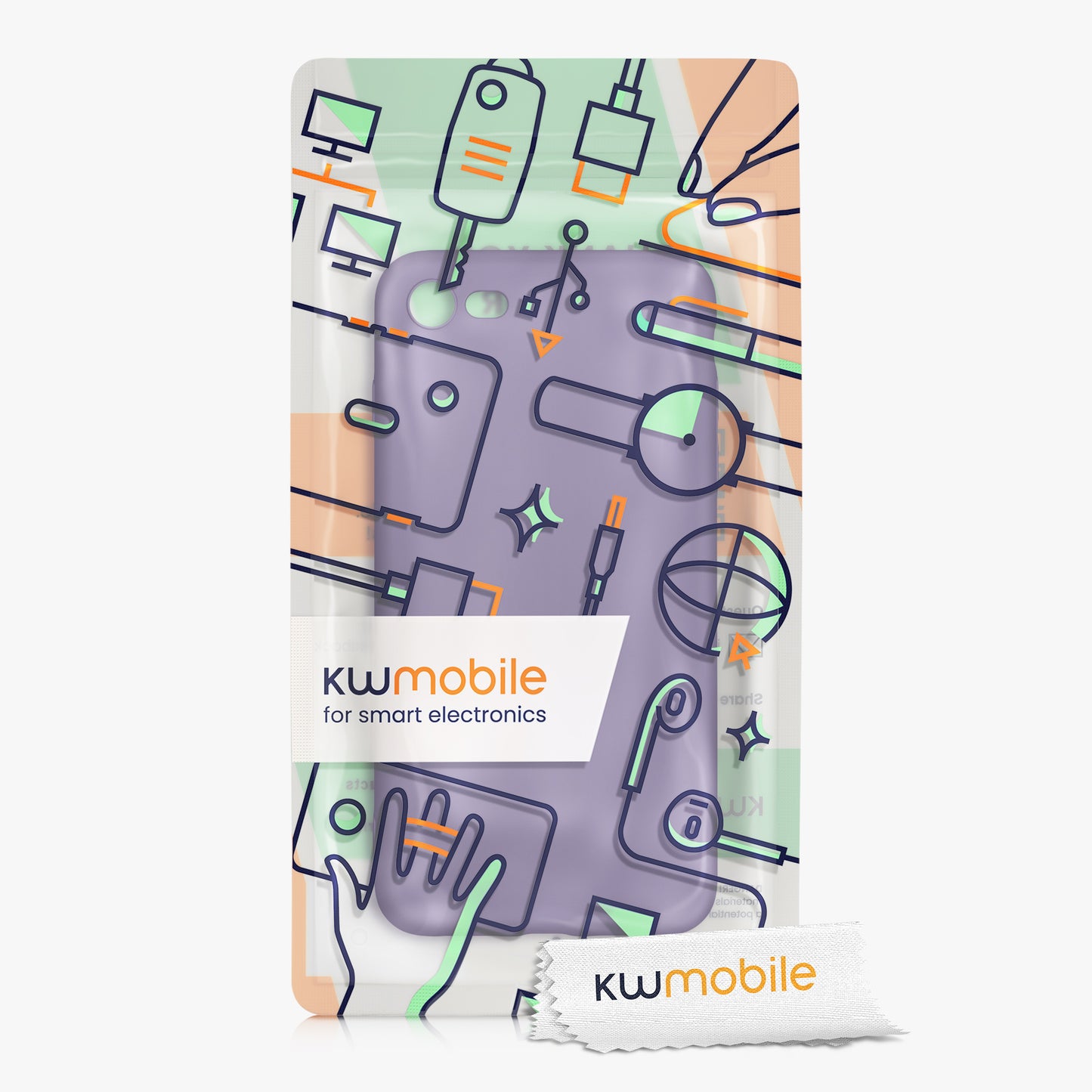 kwmobile Phone Case for Apple iPhone SE (2022) / SE (2020) / 8 / 7 Case - Soft Silicone Phone Case - Protective Cover