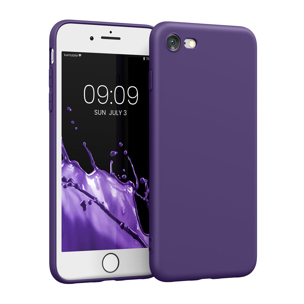 kwmobile Phone Case for Apple iPhone SE (2022) / SE (2020) / 8 / 7 Case - Soft Silicone Phone Case - Protective Cover