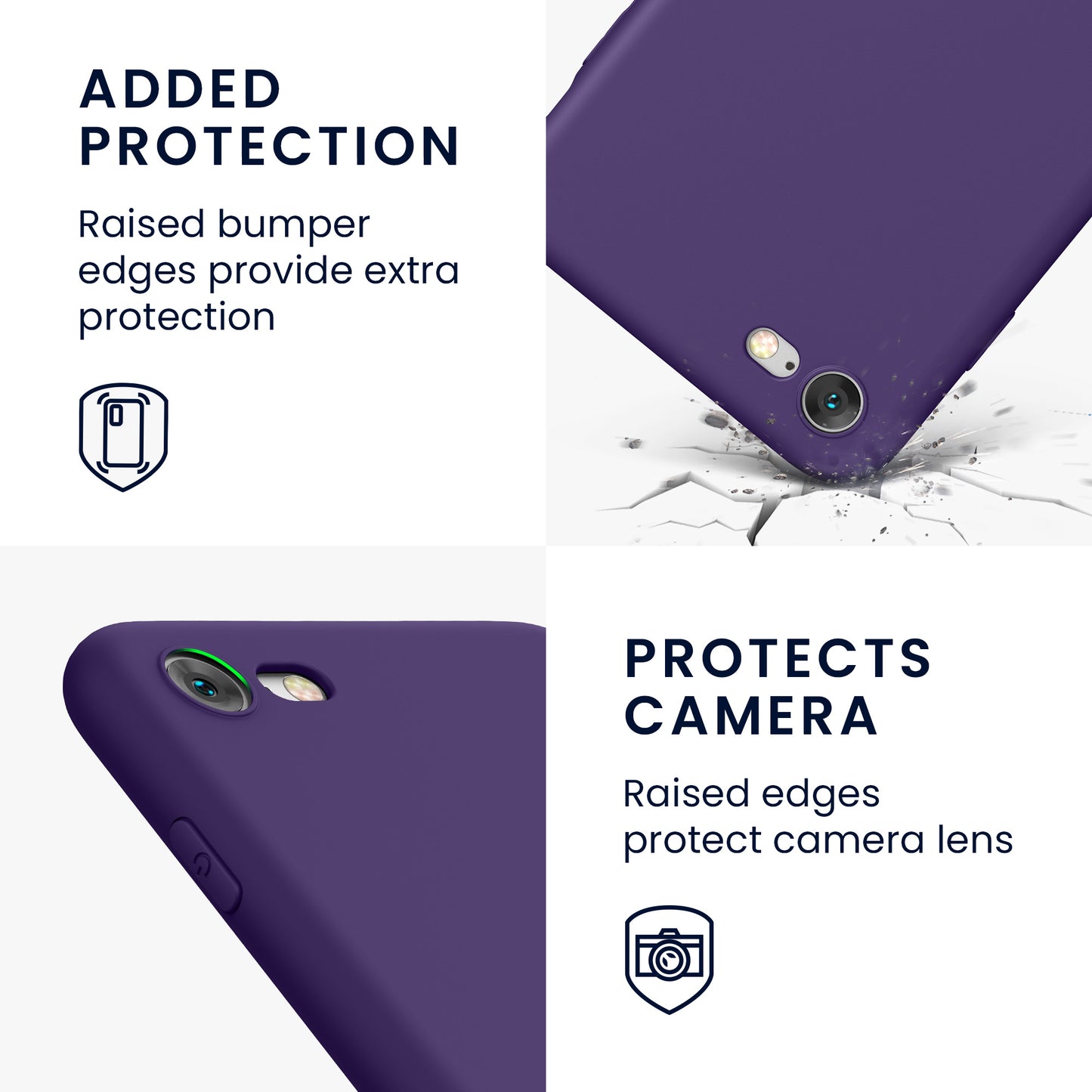 kwmobile Phone Case for Apple iPhone SE (2022) / SE (2020) / 8 / 7 Case - Soft Silicone Phone Case - Protective Cover