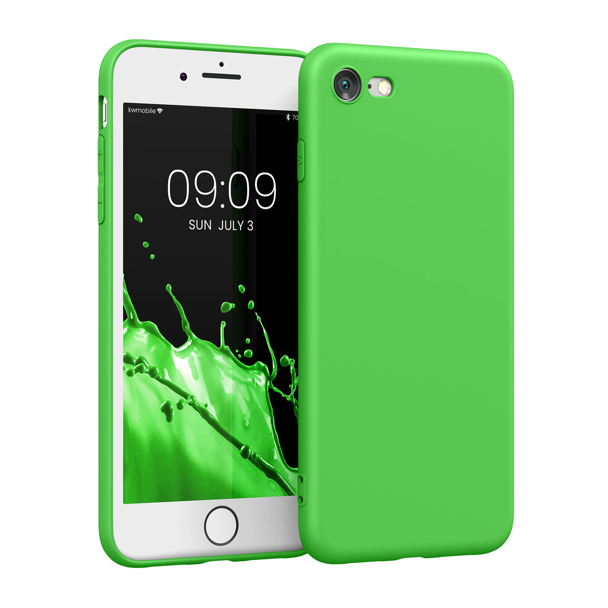 kwmobile Phone Case for Apple iPhone SE (2022) / SE (2020) / 8 / 7 Case - Soft Silicone Phone Case - Protective Cover