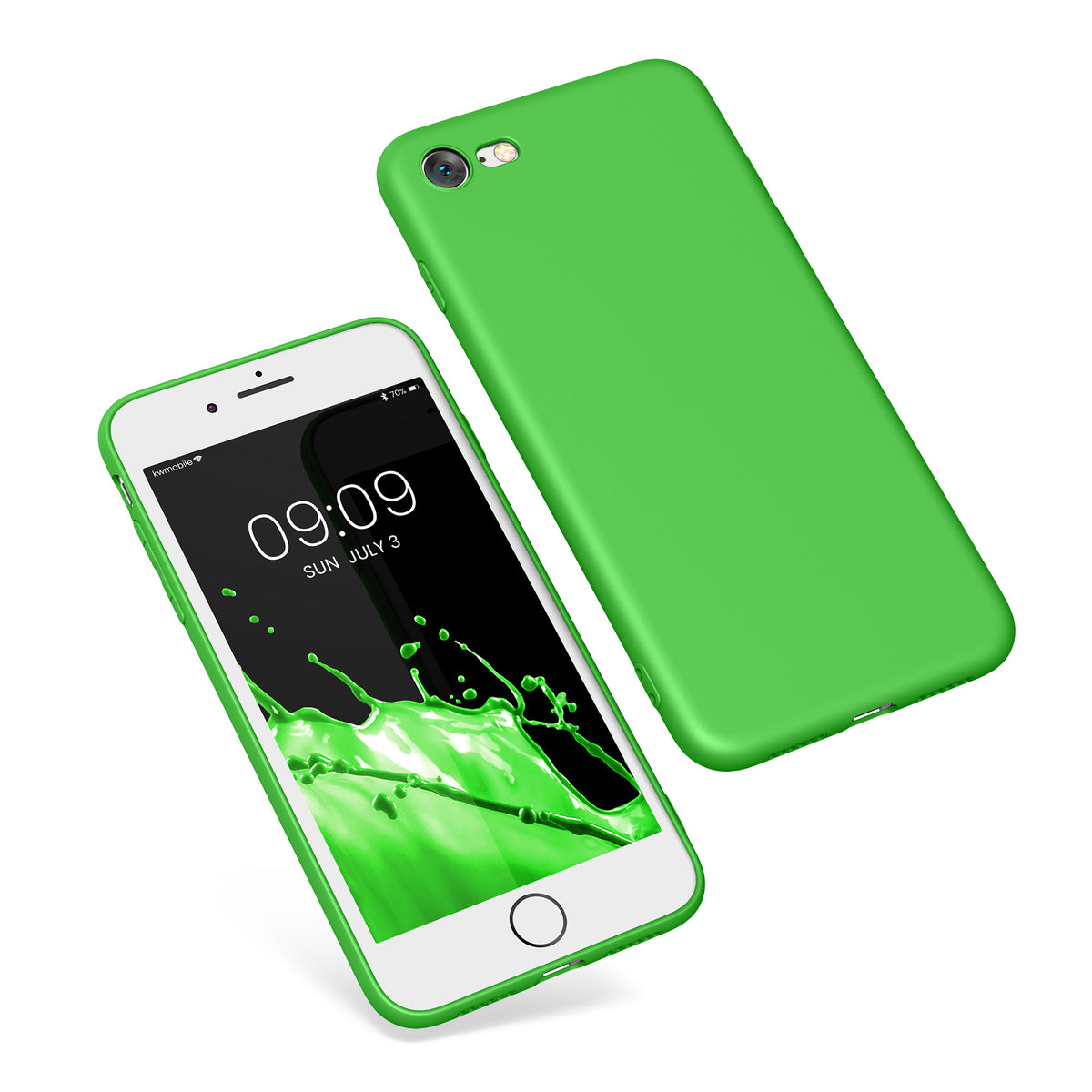 kwmobile Phone Case for Apple iPhone SE (2022) / SE (2020) / 8 / 7 Case - Soft Silicone Phone Case - Protective Cover