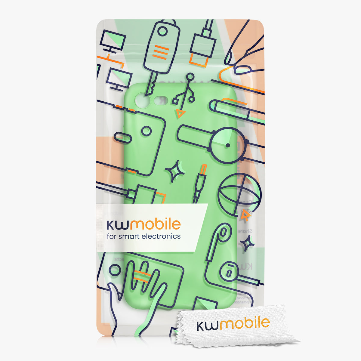kwmobile Phone Case for Apple iPhone SE (2022) / SE (2020) / 8 / 7 Case - Soft Silicone Phone Case - Protective Cover
