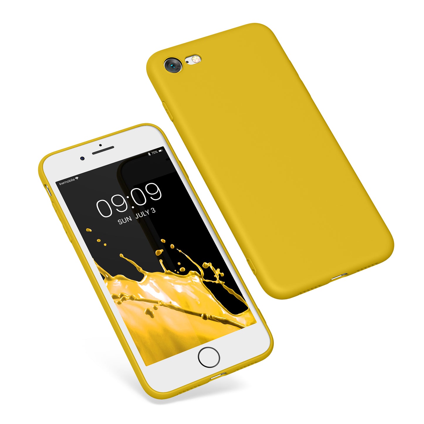 kwmobile Phone Case for Apple iPhone SE (2022) / SE (2020) / 8 / 7 Case - Soft Silicone Phone Case - Protective Cover