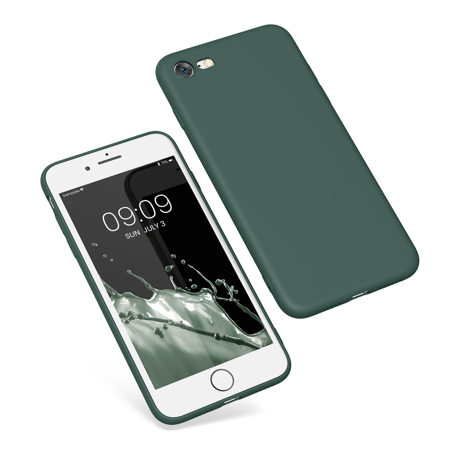 kwmobile Phone Case for Apple iPhone SE (2022) / SE (2020) / 8 / 7 Case - Soft Silicone Phone Case - Protective Cover