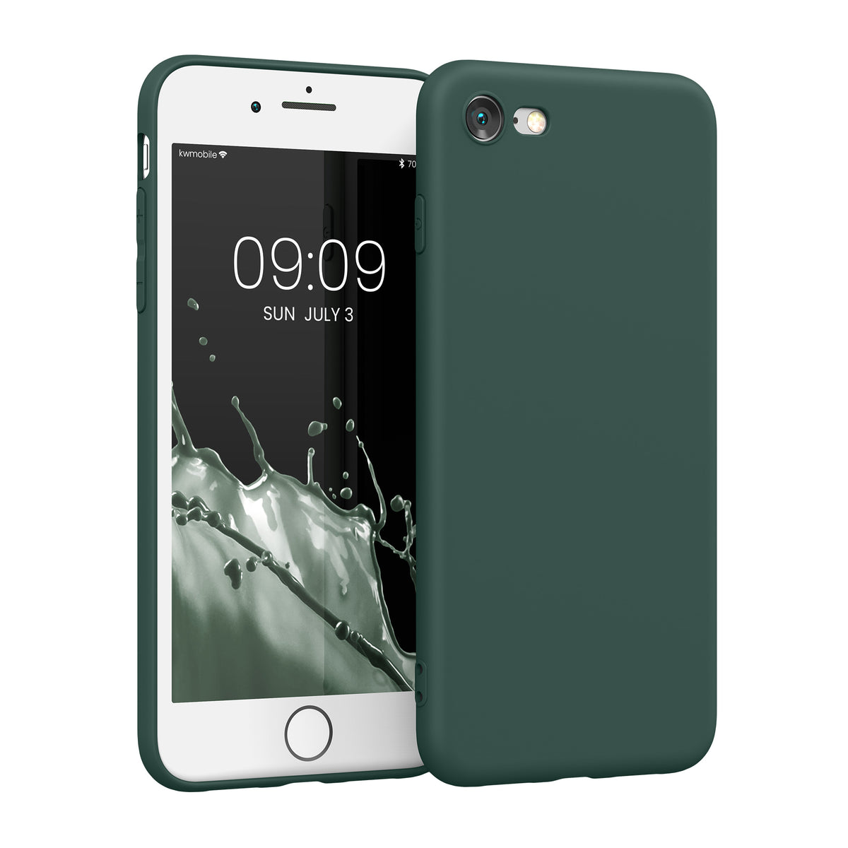 kwmobile Phone Case for Apple iPhone SE (2022) / SE (2020) / 8 / 7 Case - Soft Silicone Phone Case - Protective Cover