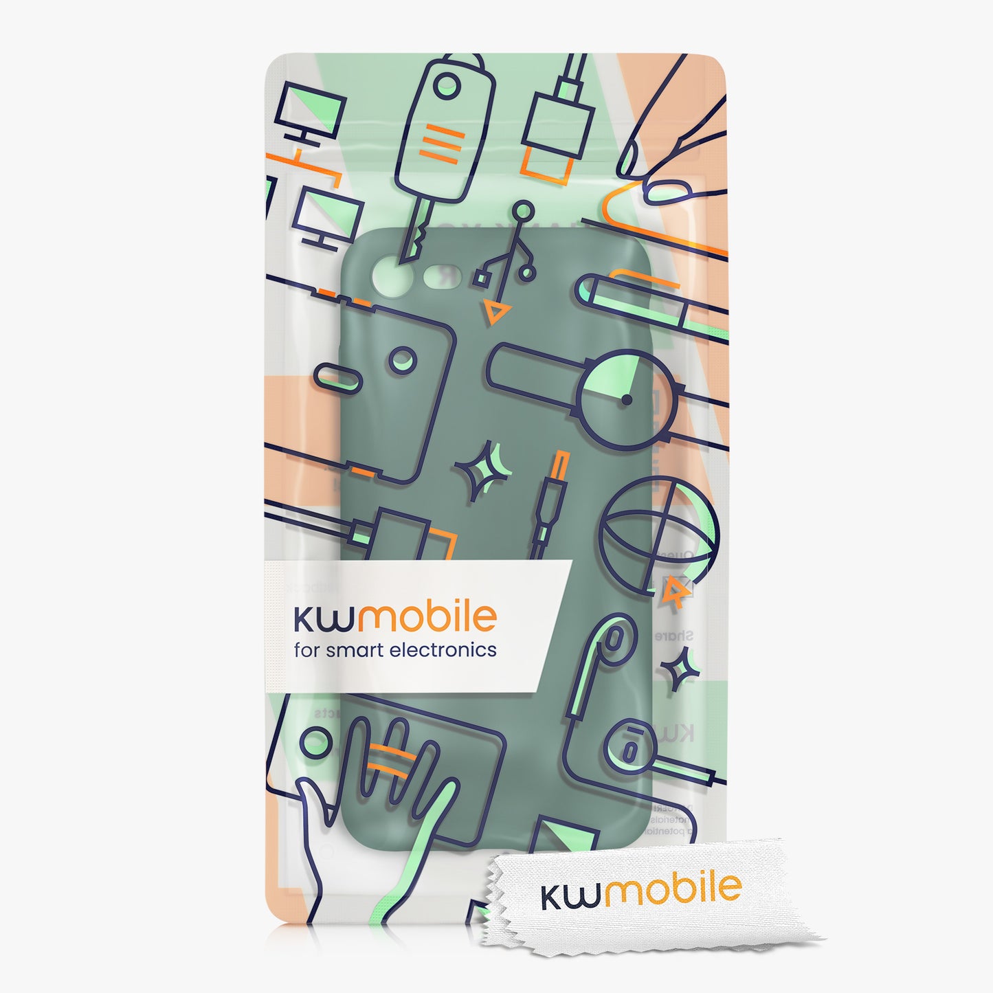kwmobile Phone Case for Apple iPhone SE (2022) / SE (2020) / 8 / 7 Case - Soft Silicone Phone Case - Protective Cover
