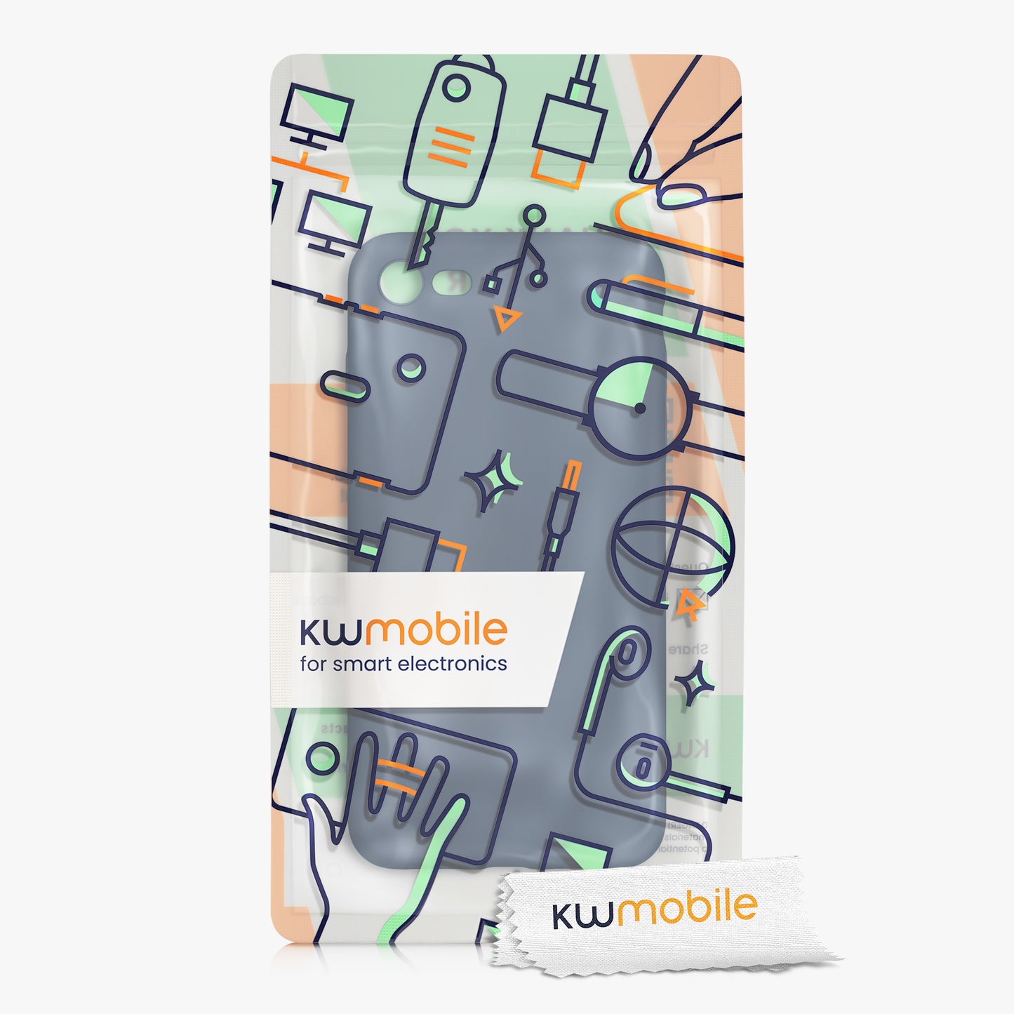 kwmobile Phone Case for Apple iPhone SE (2022) / SE (2020) / 8 / 7 Case - Soft Silicone Phone Case - Protective Cover