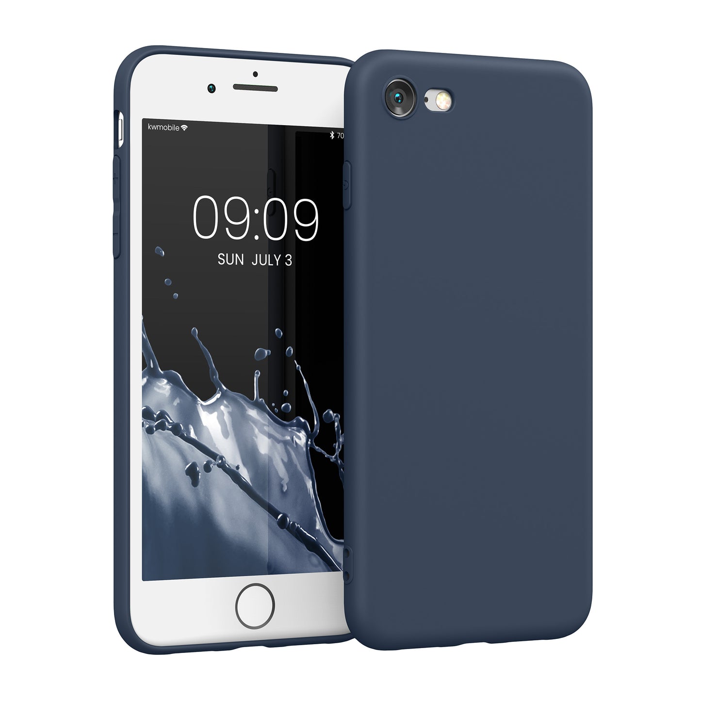 kwmobile Phone Case for Apple iPhone SE (2022) / SE (2020) / 8 / 7 Case - Soft Silicone Phone Case - Protective Cover