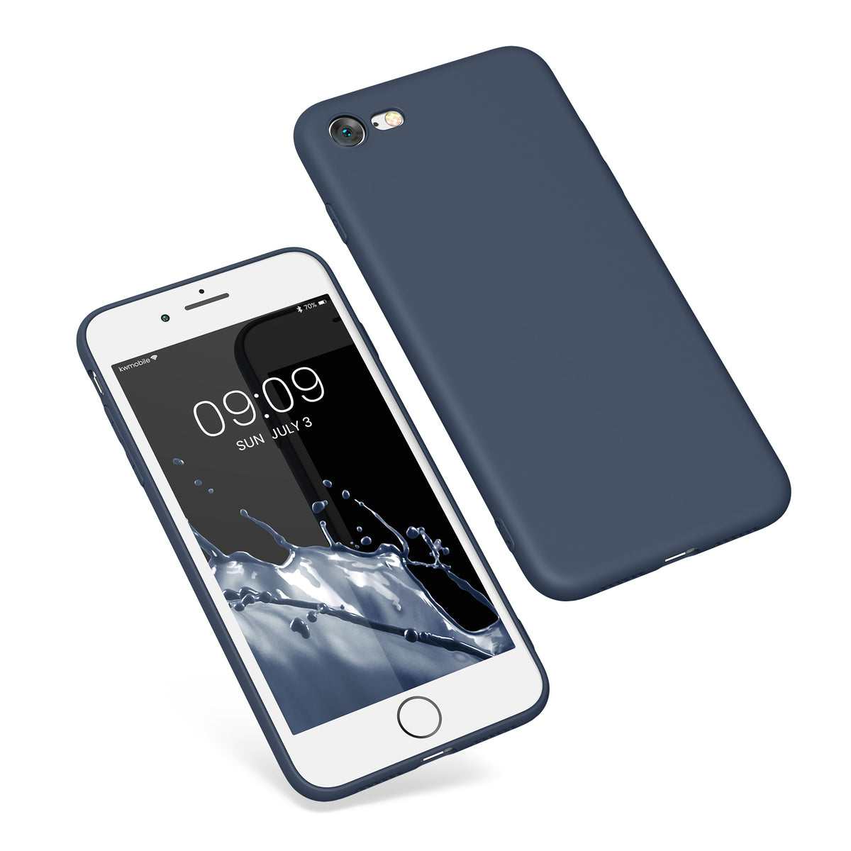 kwmobile Phone Case for Apple iPhone SE (2022) / SE (2020) / 8 / 7 Case - Soft Silicone Phone Case - Protective Cover